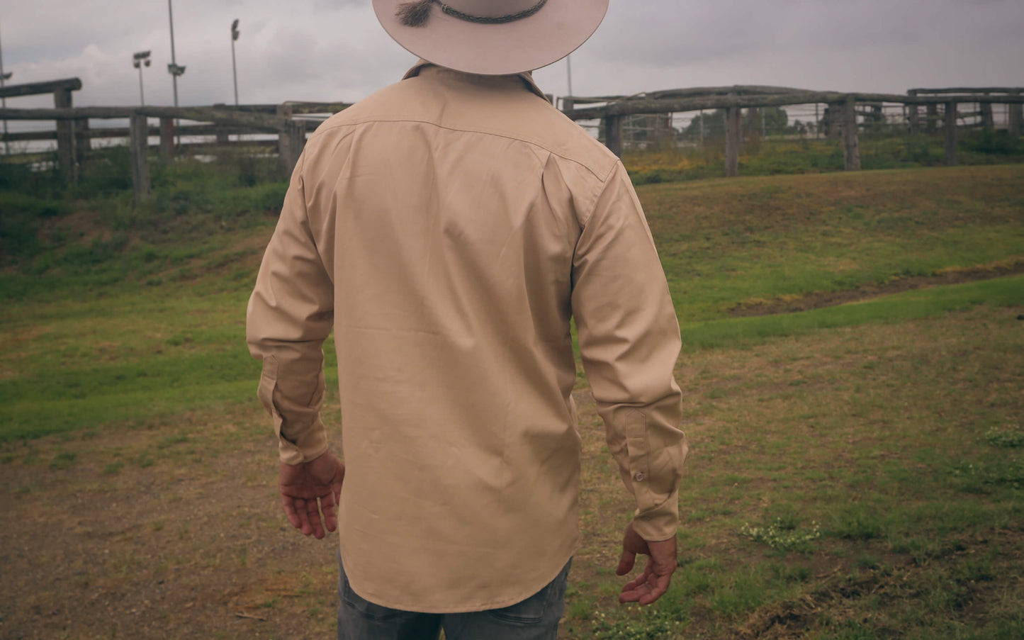 Droving Sand Long Sleeve Drill Shirt